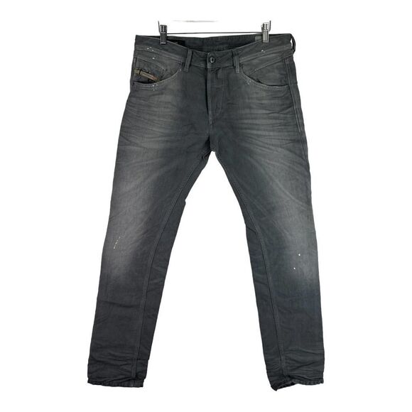 New Diesel Men Jeans US 29 D.N.A. Mutation Grey Fade Belther Slim Fit Button-Up - Picture 5 of 11
